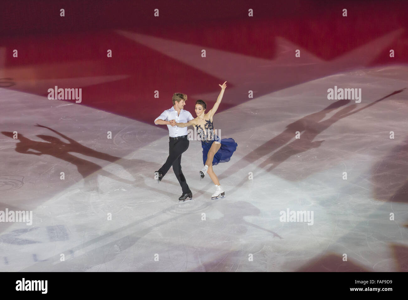 Meryl Davis e Charlie White champions de danse gratuits Banque D'Images