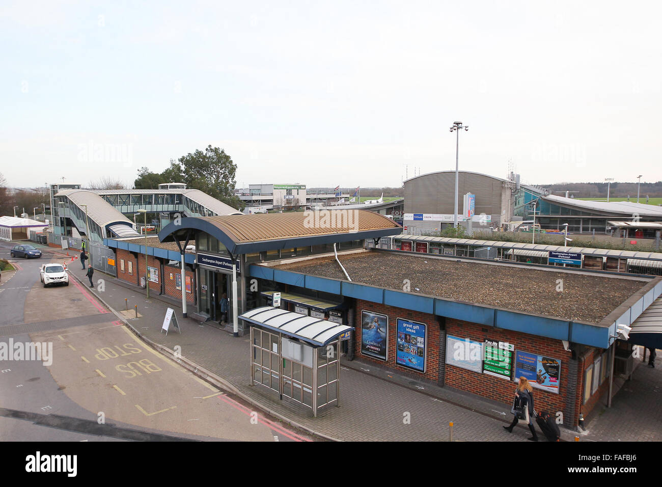 La gare de Southampton Airport Parkway à côté de l''aéroport de Southampton Banque D'Images