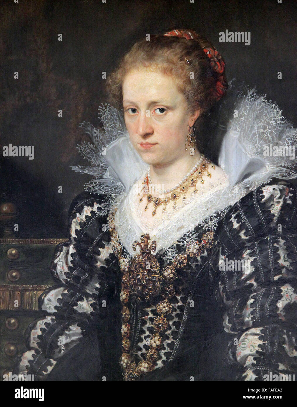 Jacqueline van Caestre épouse de Jean Charles de cordes par Peter Paul Rubens 1577-1640 Banque D'Images