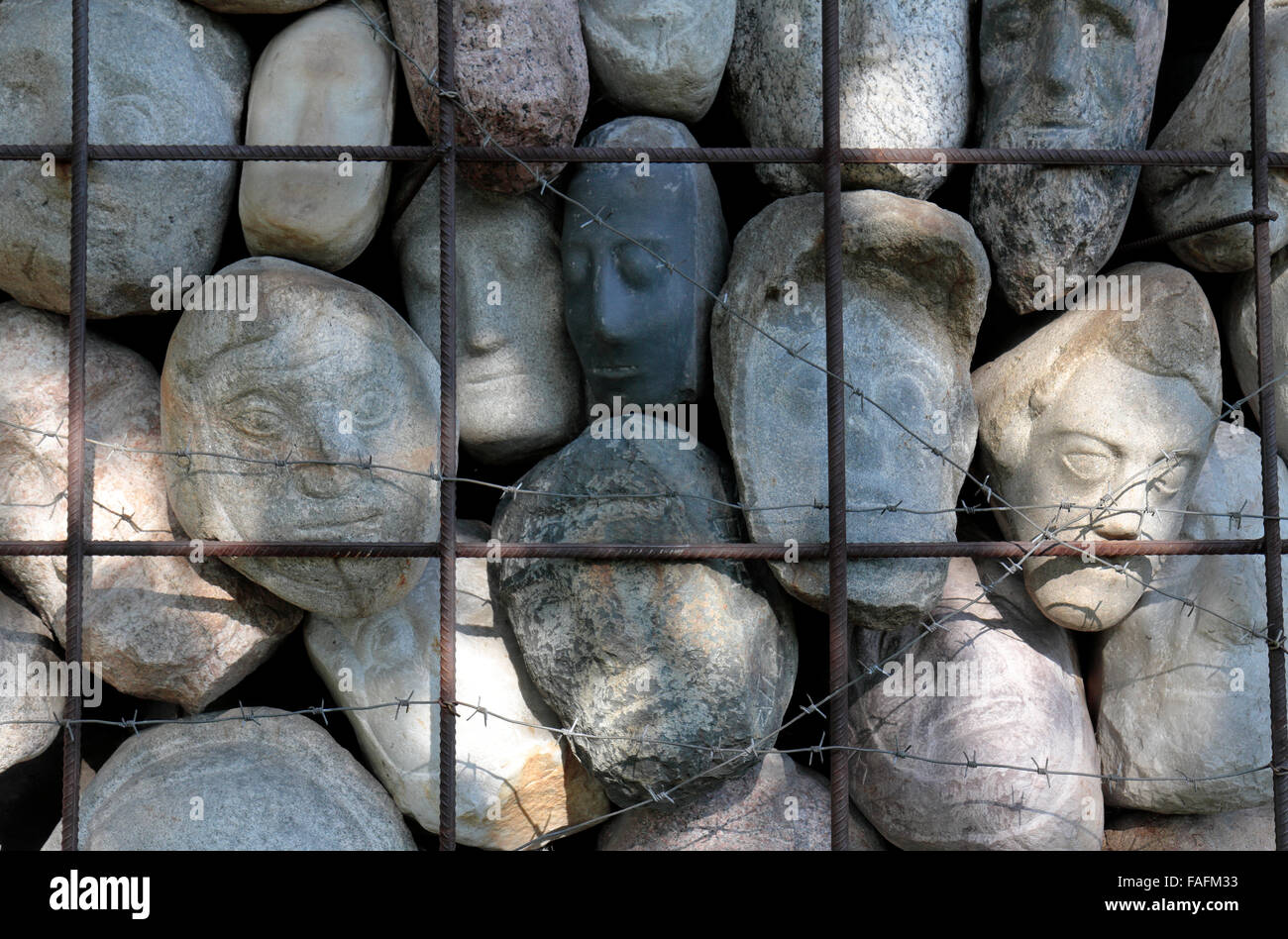 'Les victimes au régime totalitaire' dans la sculpture Fallen Monument Park (Parc Muzeon des Arts), Moscou, Russie. Banque D'Images