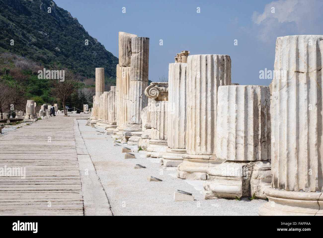 Voyage Turquie - la ville d'Éphèse, ancienne revue. Banque D'Images