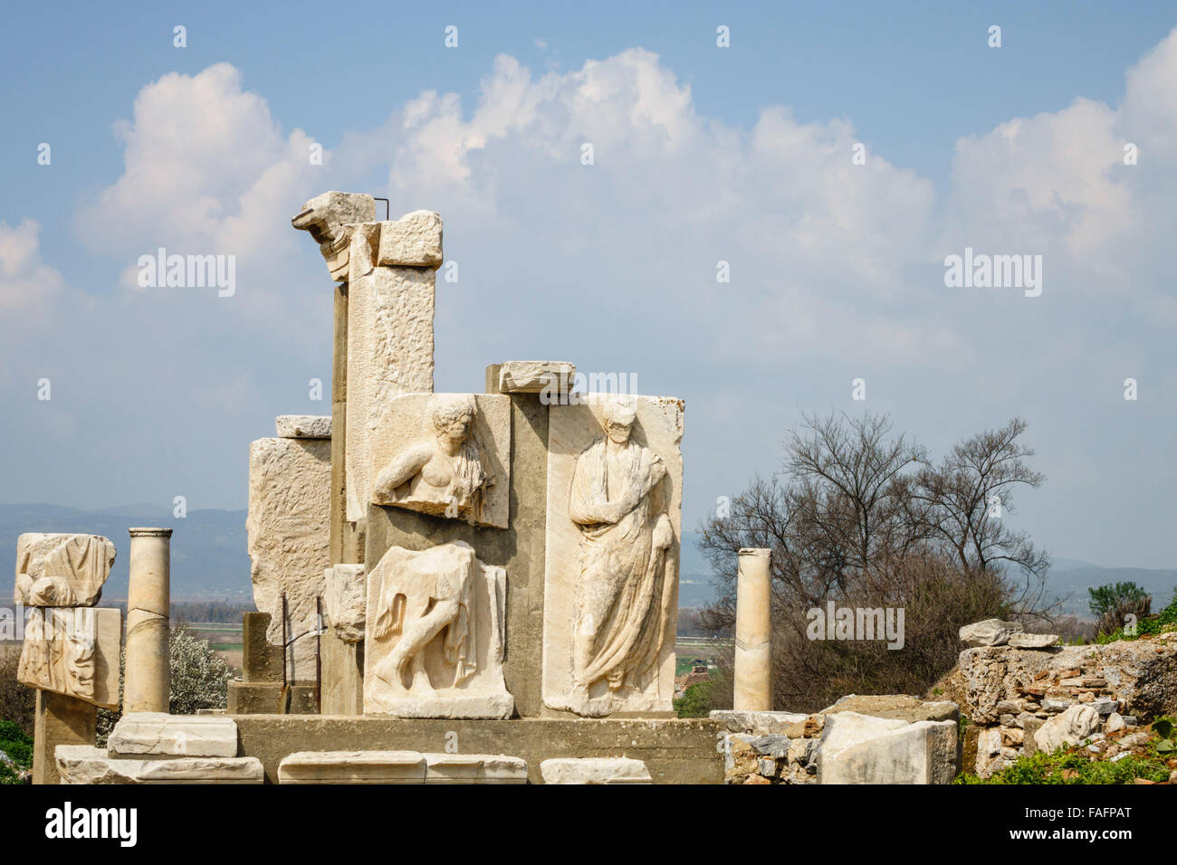 Voyage Turquie - la ville d'Éphèse, ancienne revue. Banque D'Images