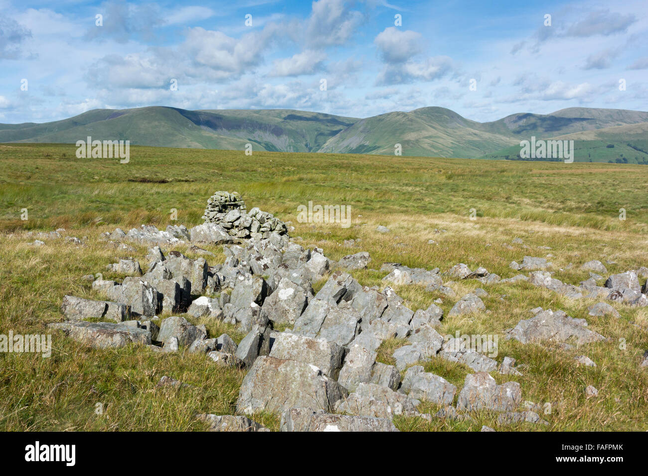 Vieille cabane de bergers en pierre sur Baugh Fell, Cumbria, Royaume-Uni Banque D'Images