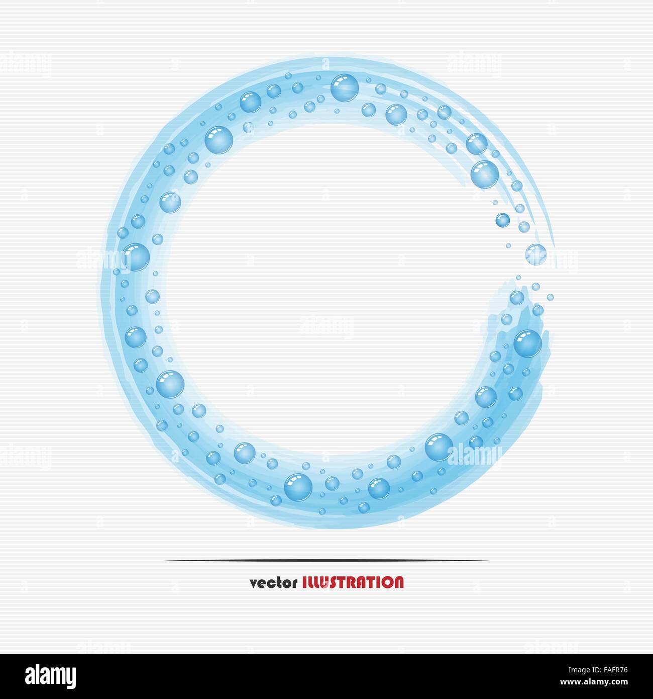 Des bulles de savon dans un cercle pour votre conception Illustration de Vecteur