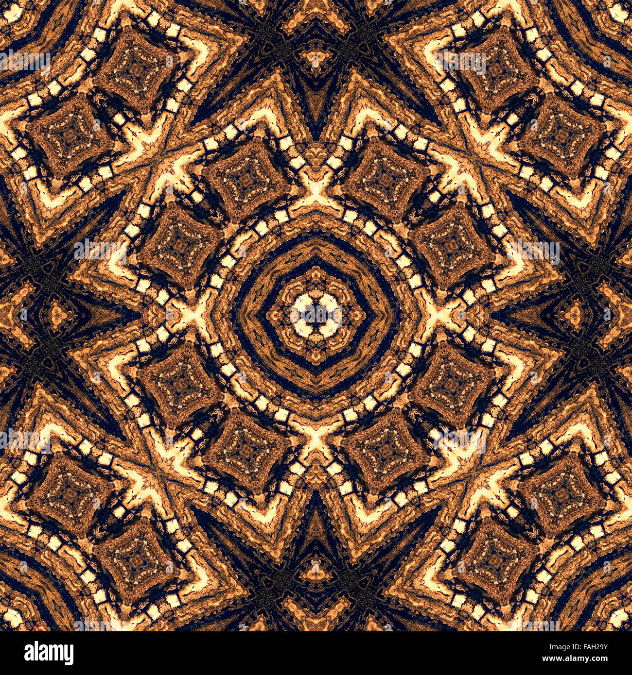L'écorce des arbres seamless pattern abstract background illustration, dans des tons marron. Motif naturel. Banque D'Images