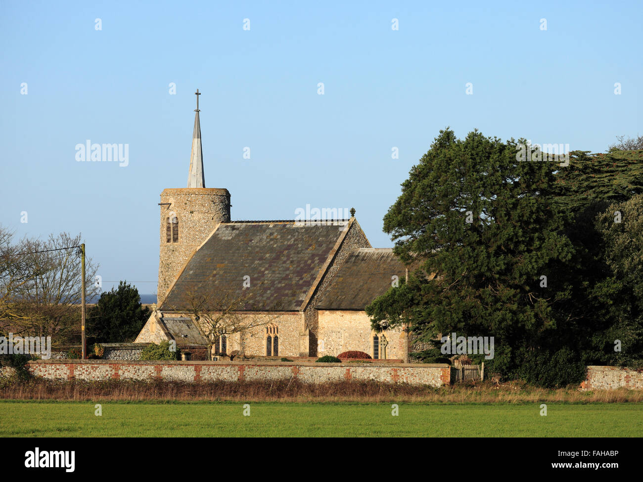 Eglise St Mary à Titchwell sur la côte de Norfolk. Banque D'Images