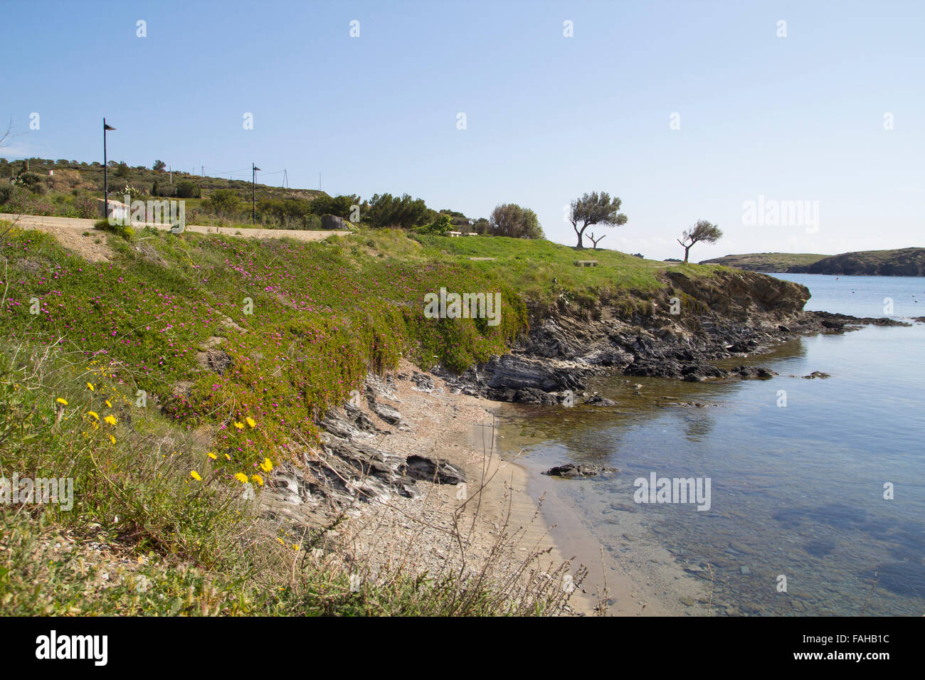 En mer d'une journée ensoleillée, à l'Espagne Banque D'Images