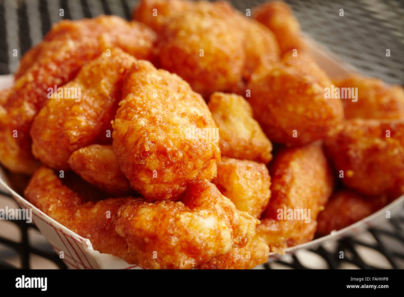 Fromage en grains frits à la ferme Septembre dans Honey Brook, New York, USA Banque D'Images