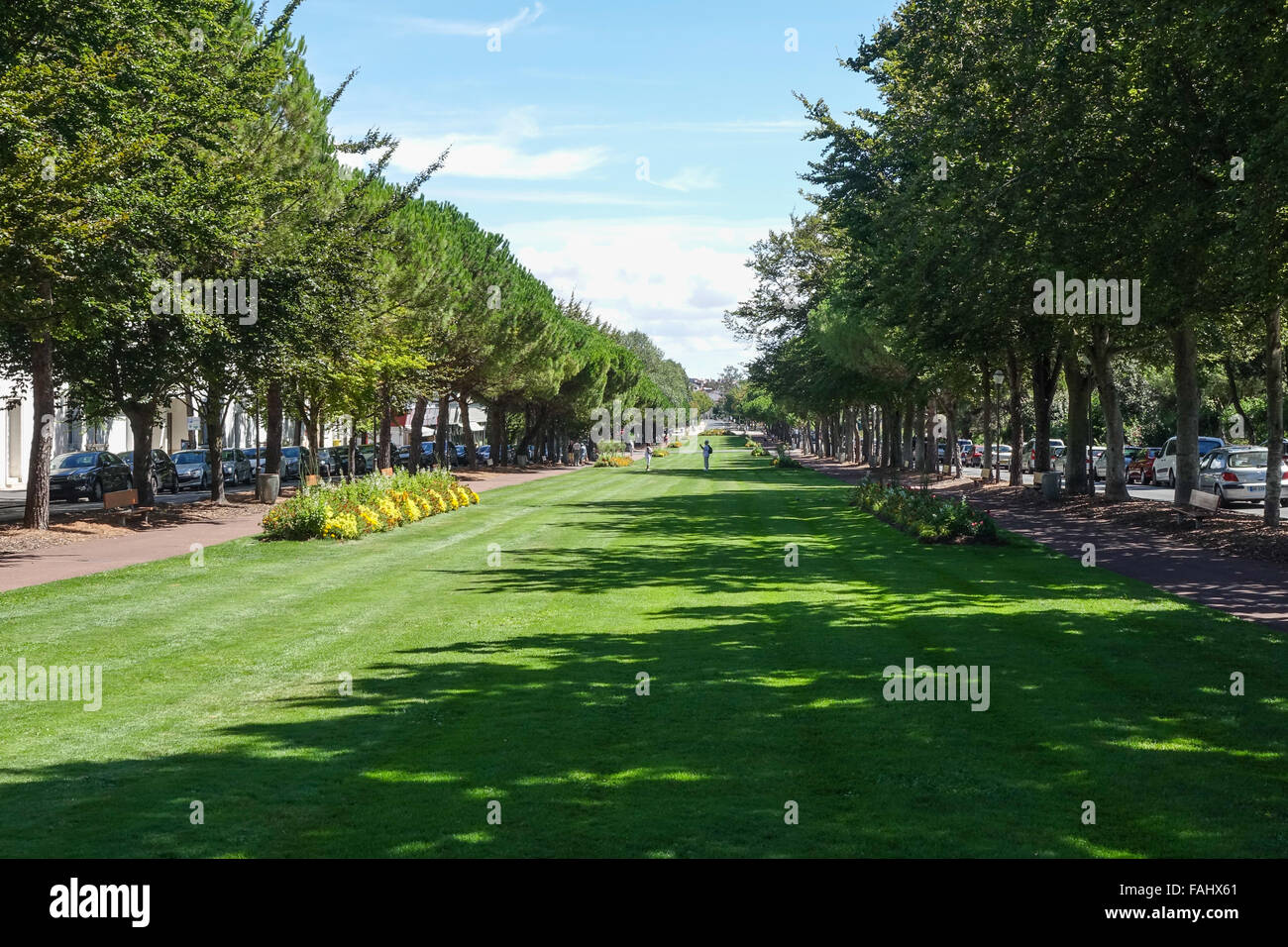 La Rochelle, France. station destination. allee