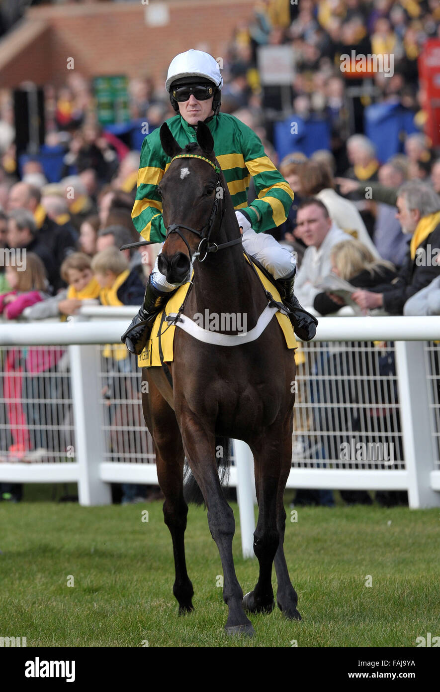 PIC DE FICHIER : -Jump AP Jockey McCoy devient un chevalier dans la liste des honneurs du Nouvel An 2016 pour les services aux courses de chevaux Darlan et AP McCoy avant l'Obstacle Betfair (Handicap) Niveau 3 Cl1 2m110y - les courses de chevaux à l'Hippodrome de Newbury, Berkshire - 17/02/2012 Credit : MARTIN DALTON/Alamy Live News Banque D'Images