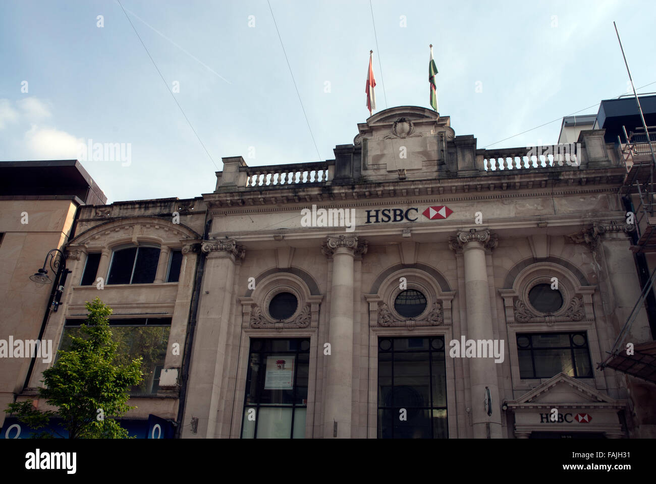 L'immeuble HSBC Cardiff, Pays de Galles, Royaume-Uni Banque D'Images