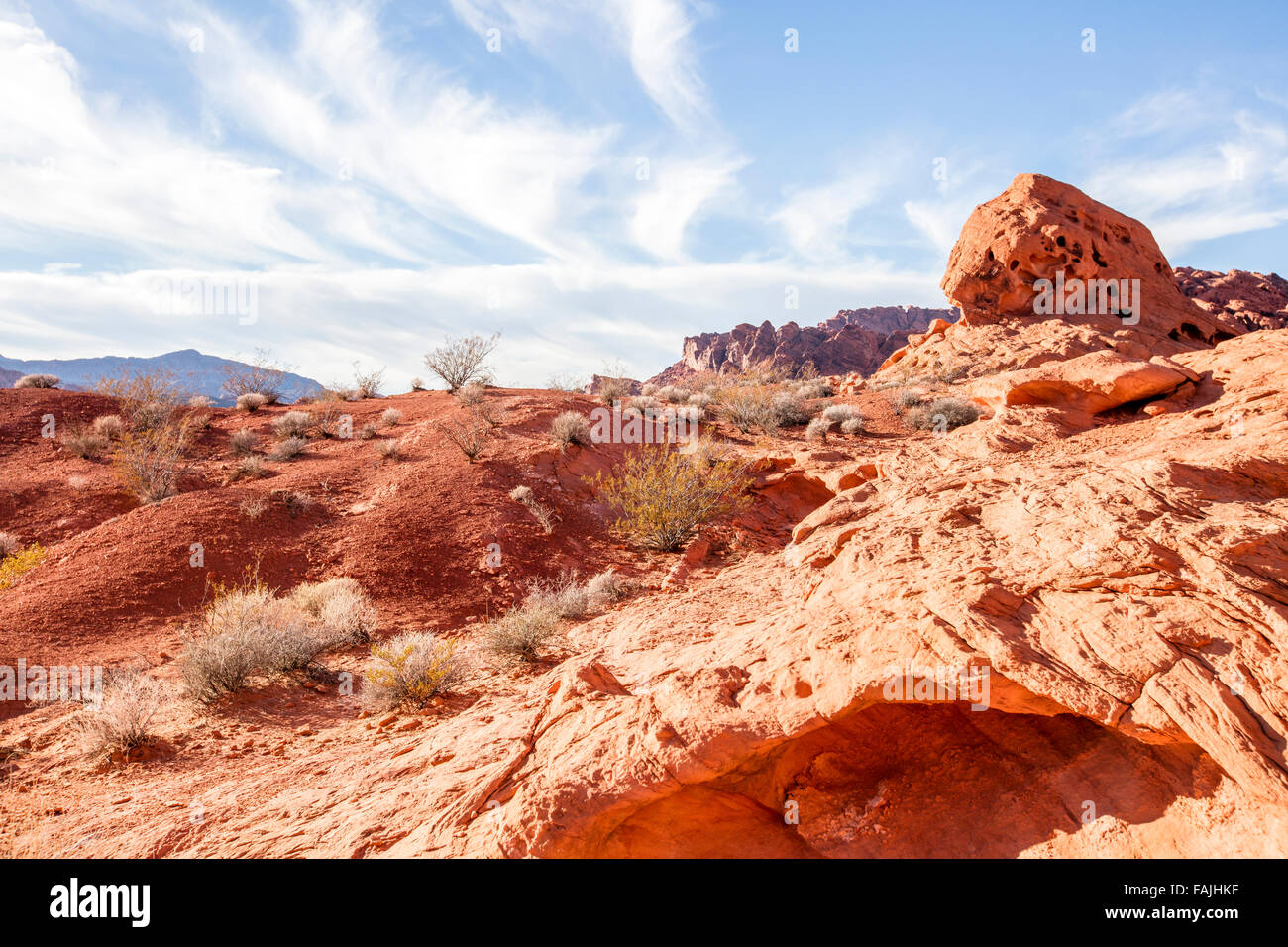 Vallée de Feu Park, Nevada Banque D'Images