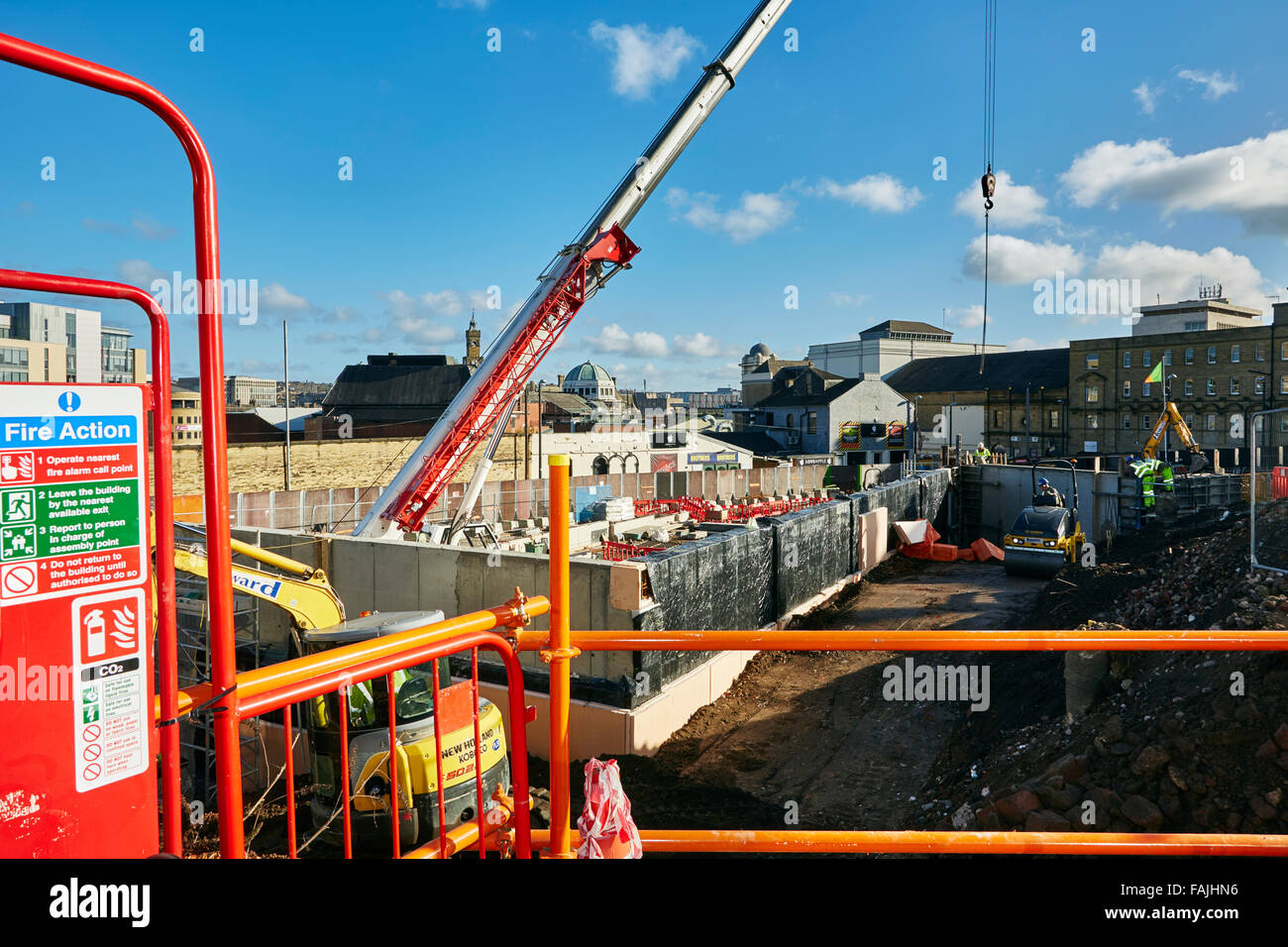 En cours de construction sur le site du nouveau collège de Bradford Advanced Technology Centre ATC Banque D'Images