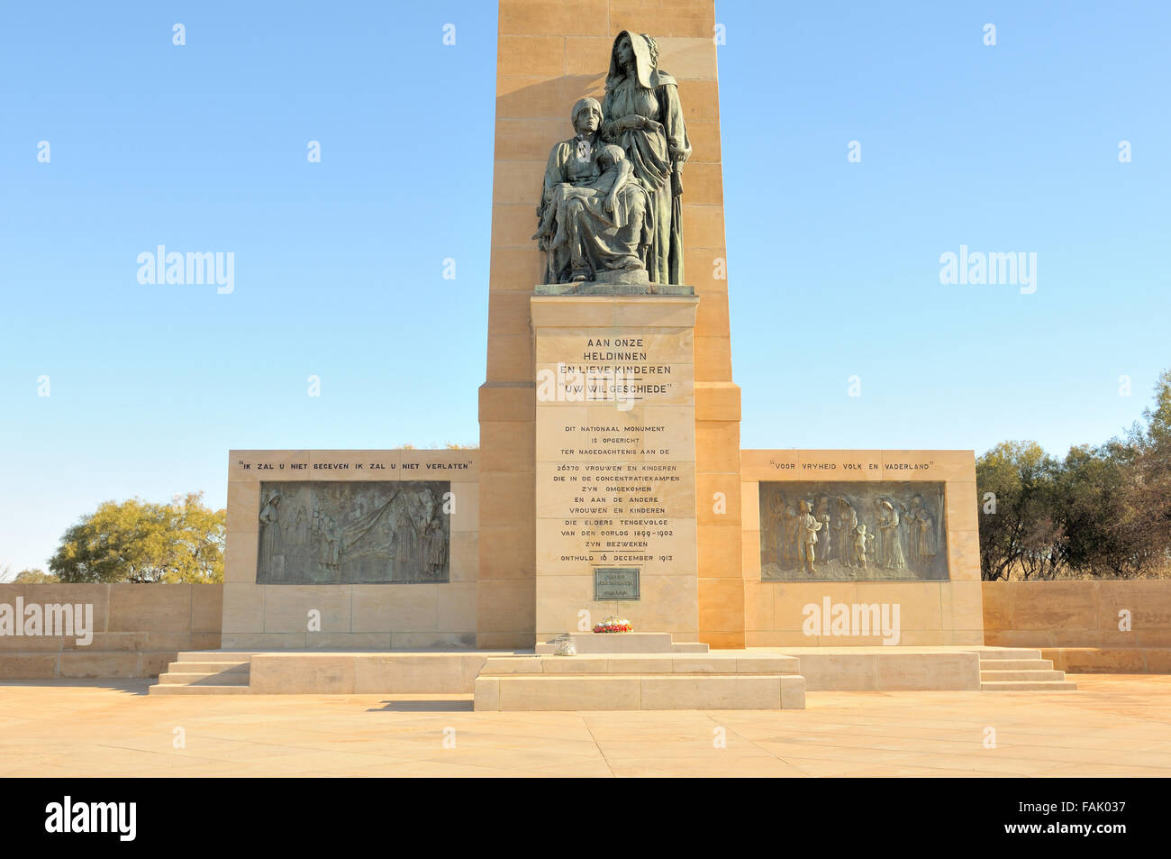 La Women's Memorial à Bloemfontein, Afrique du Sud, ouvert en 1913 Banque D'Images