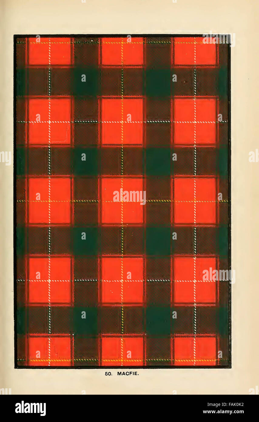 Les clans écossais tartans & leur histoire de chaque clan et liste complète des septs. 22e éd. 1931 Publié par Musson à Toronto . W Banque D'Images