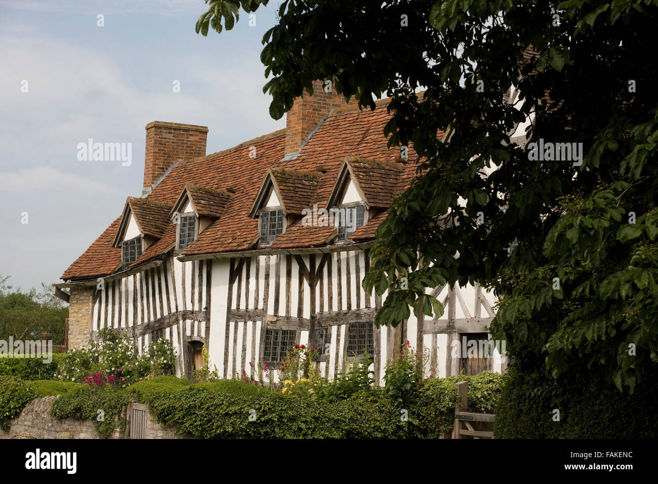 Mary Ardens Maison à Palmers ferme, Stratford upon Avon, Royaume-Uni Accueil de William Shakespeare's mother Mary Arden. Banque D'Images