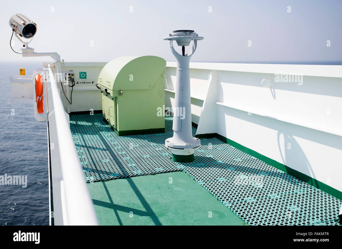 L'extérieur de l'armoire de contrôle sur le pont de CC Corte Real Banque D'Images