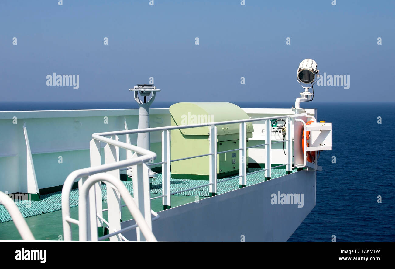 L'extérieur de l'armoire de contrôle sur le pont de CC Corte Real Banque D'Images
