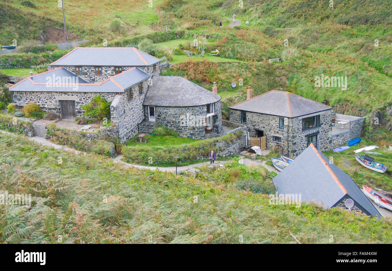 Church Cove Nr Le Lézard, Péninsule du Lézard, Cornwall, England, UK Banque D'Images