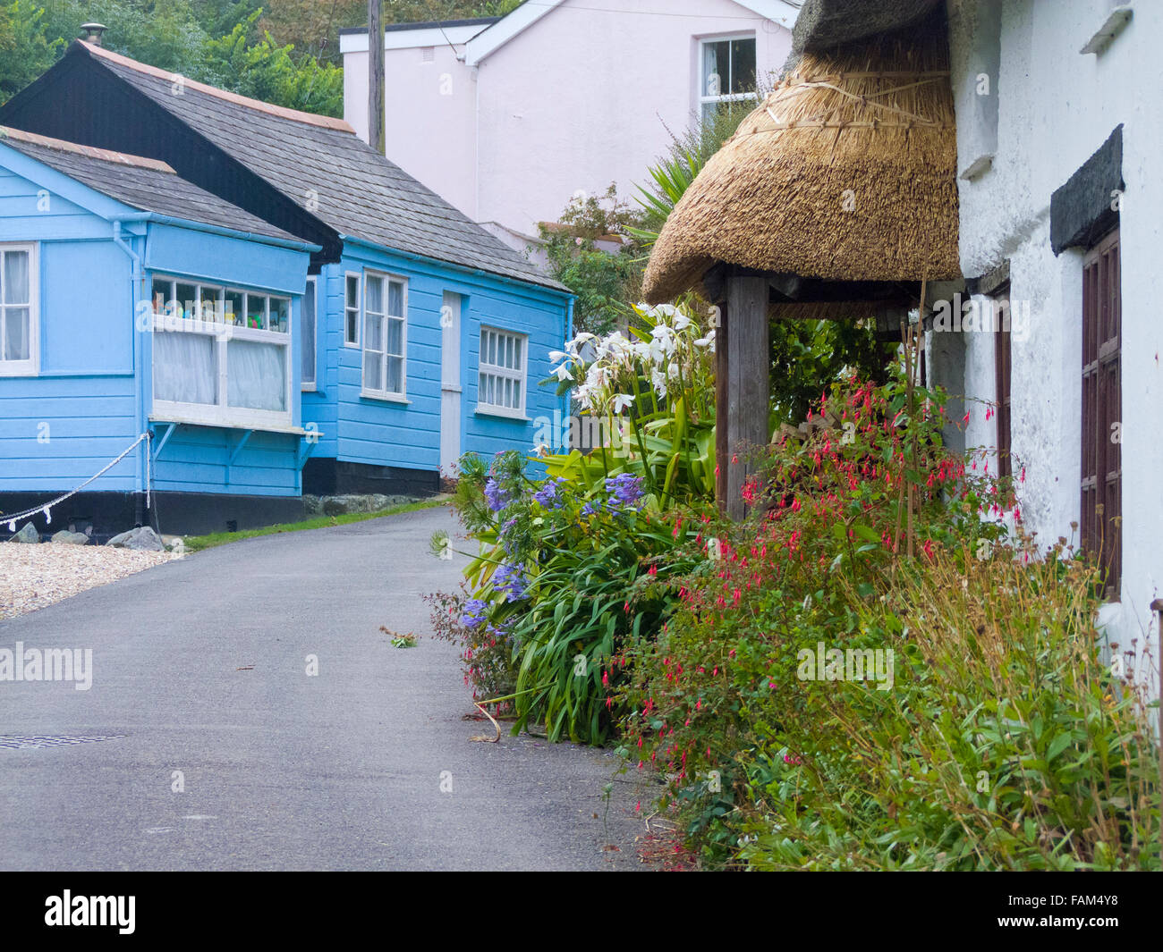 Church Cove Nr Le Lézard, Péninsule du Lézard, Cornwall, England, UK Banque D'Images