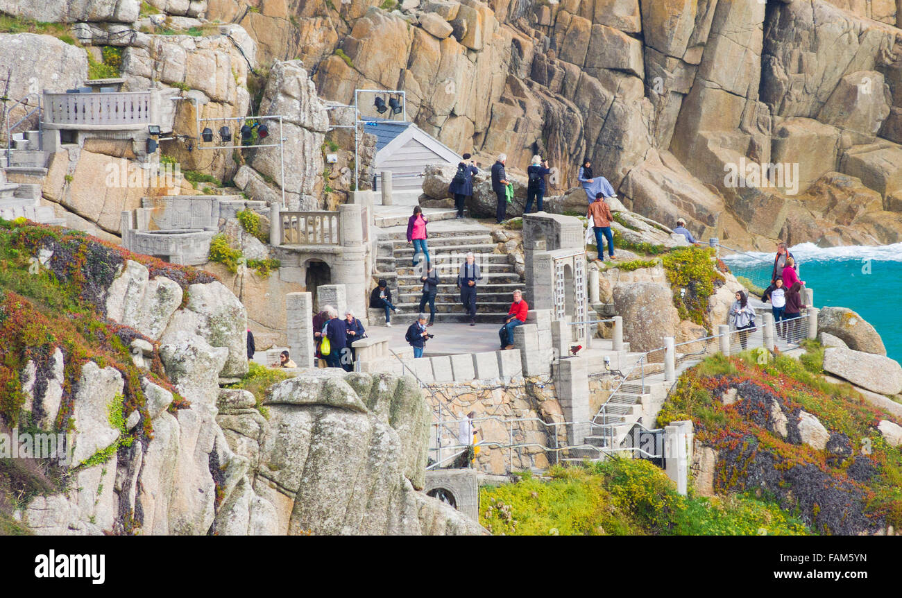 Porthcurno Minack Theatre, Nr, Cornwall, England, UK Banque D'Images