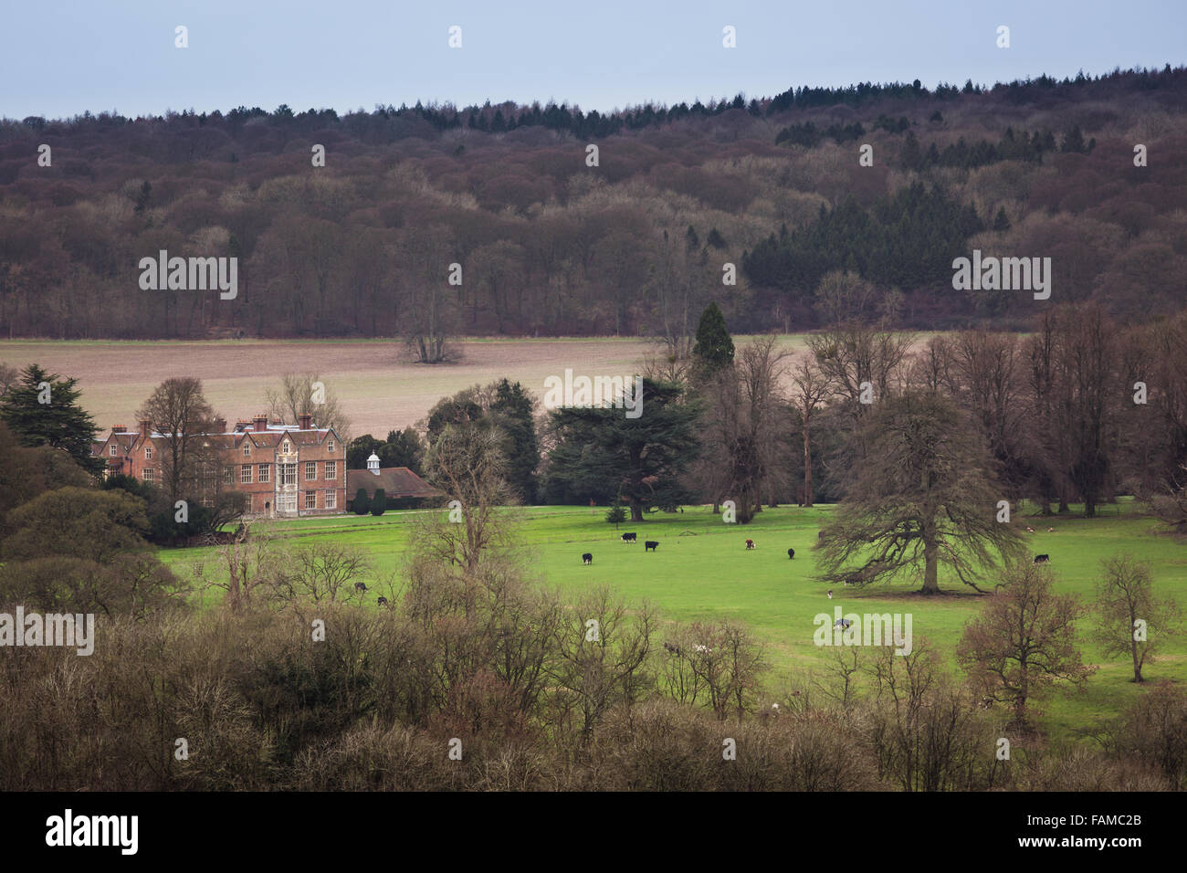 Image couleur de Chequers House Butlers Cross, Buckinghamshire Banque D'Images