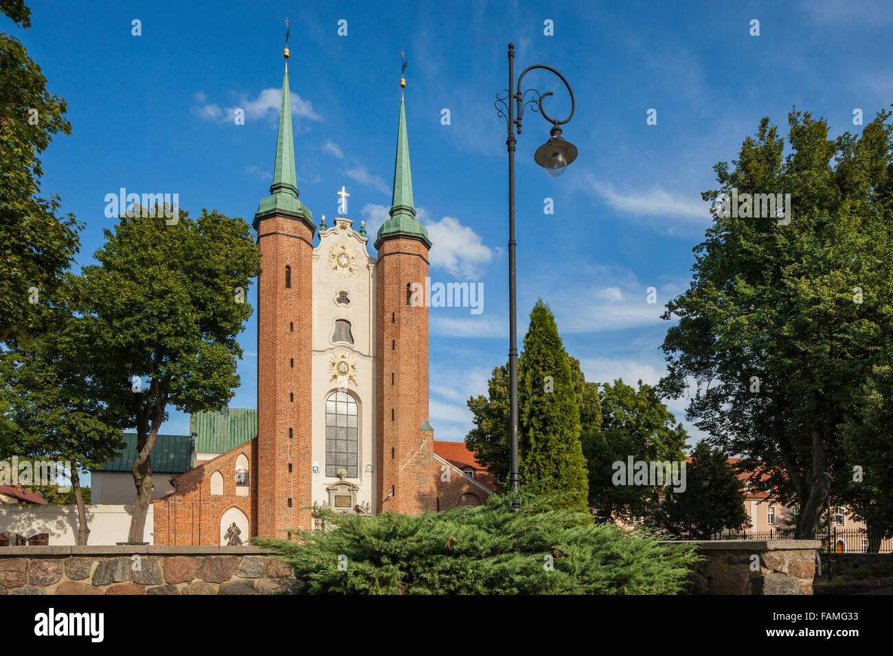 Basilique consigner vos bagages à Gdansk Oliwa, Pologne. Banque D'Images