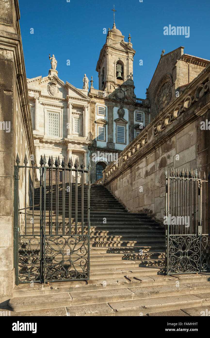 Igreja de São Francisco, église baroque à Porto, Portugal. Banque D'Images