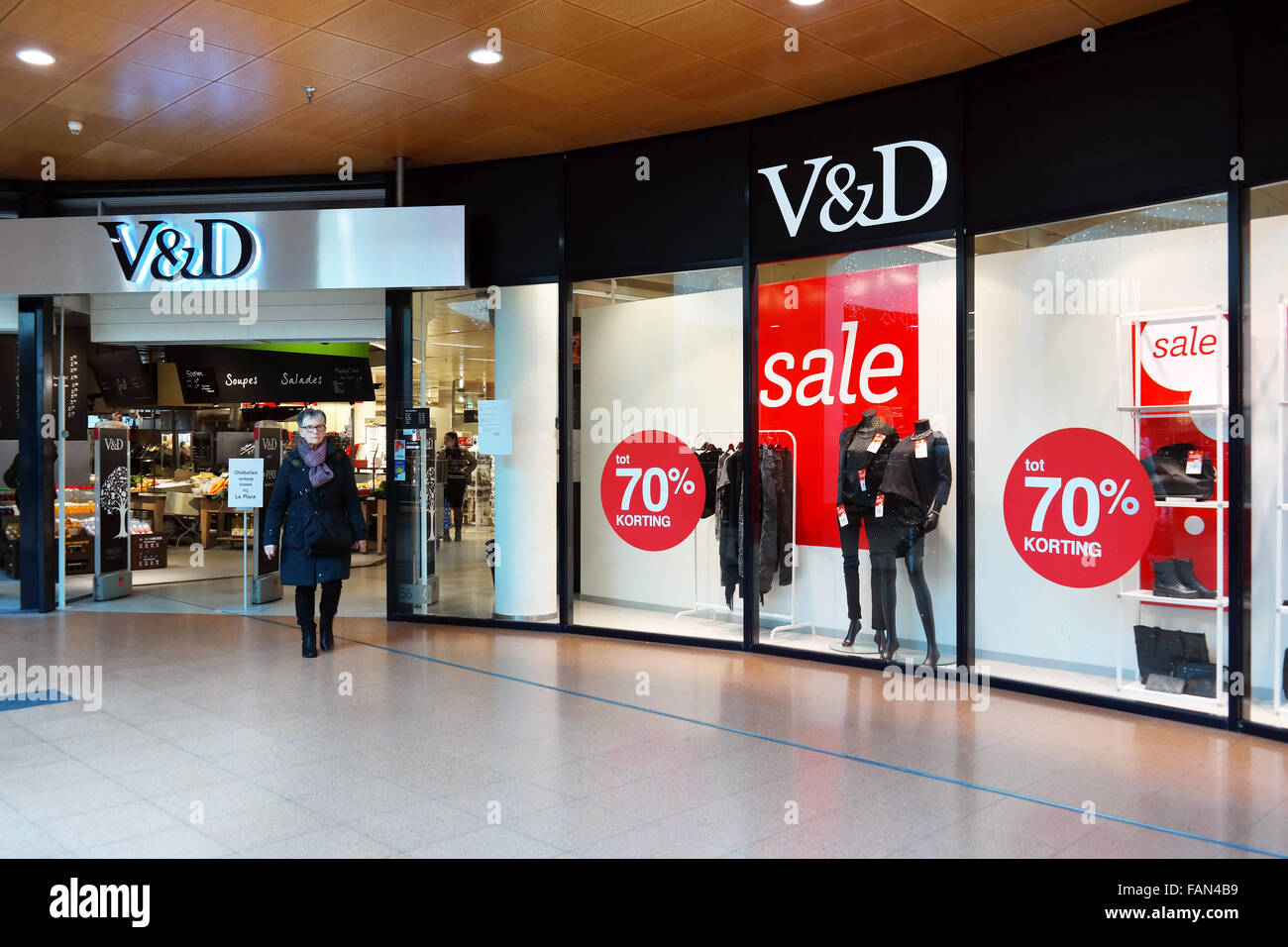 Vroom & Dreesmann (également connu sous le nom de V-D) un failli est Dutch chaîne de grands magasins Banque D'Images