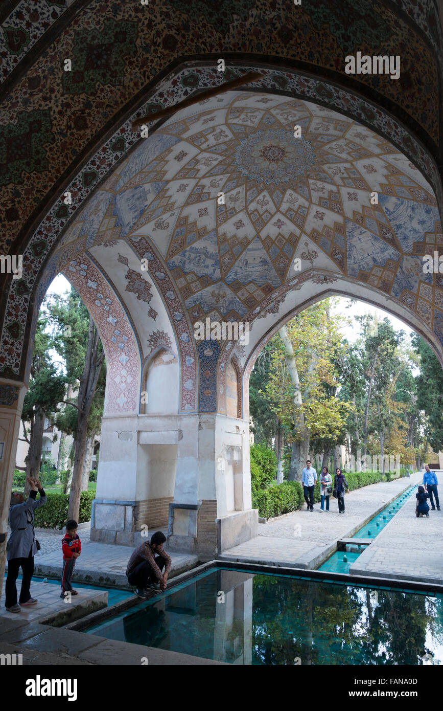 Bagh e fin jardins persans. Kashan. L'Iran Banque D'Images