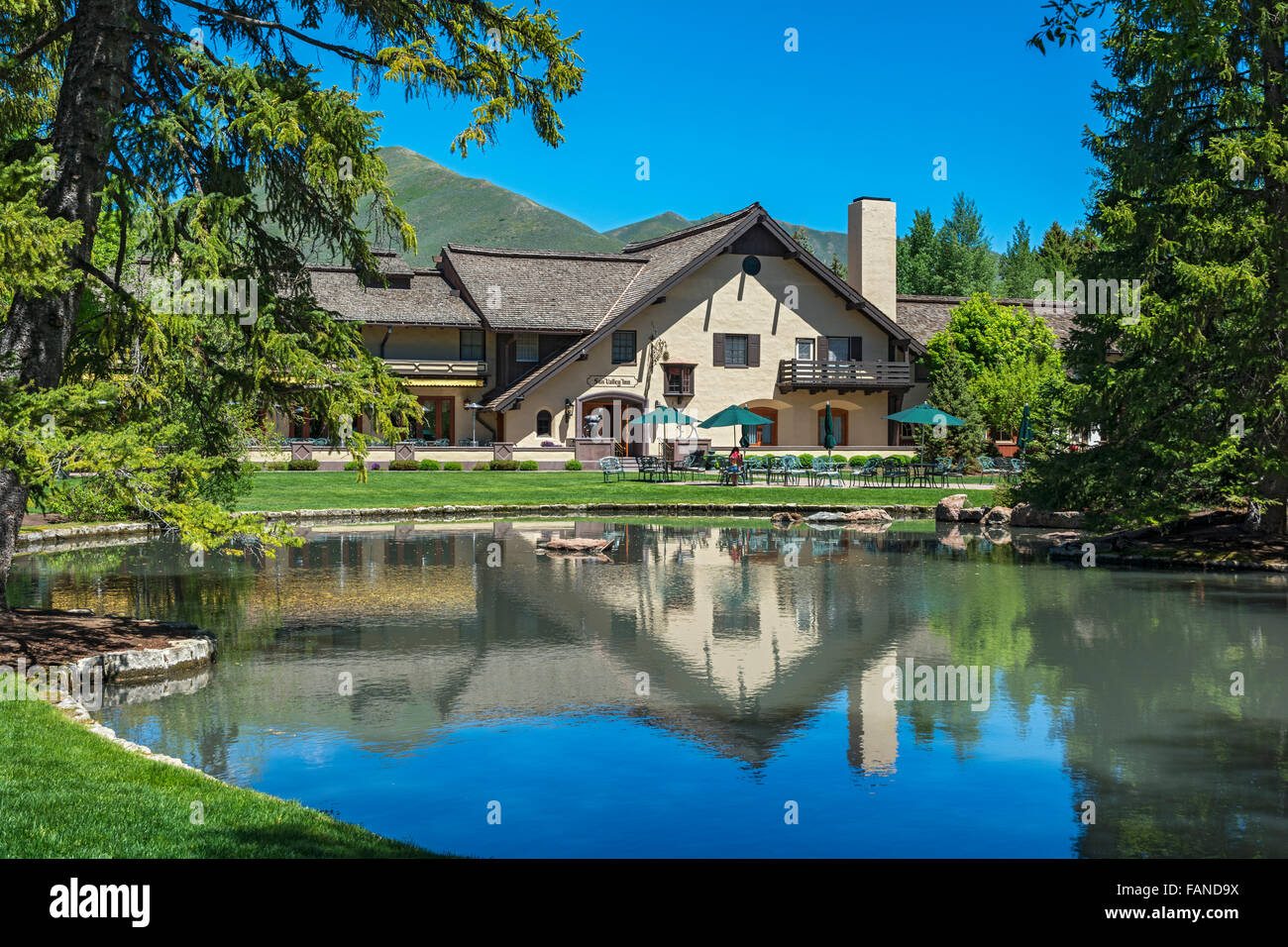 New York, Sun Valley Inn, à l'été Banque D'Images