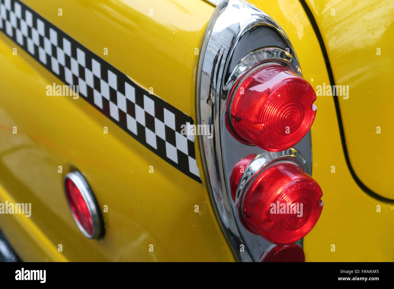 Vintage New York City Taxi Checker Cab Banque D'Images