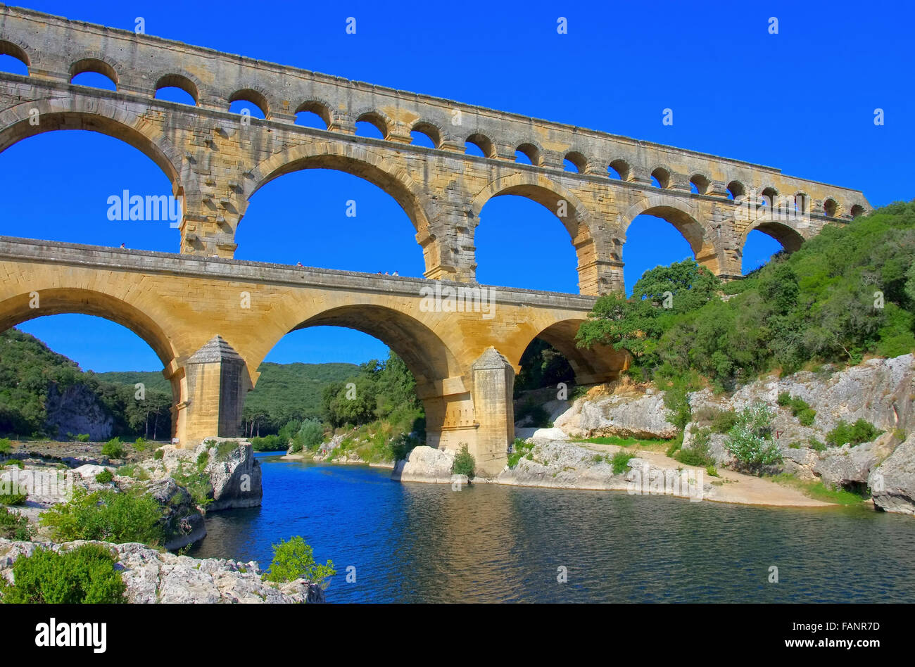 Pont du Gard 19 Banque D'Images