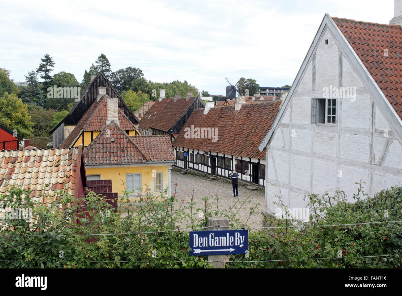 Den Gamle By - La vieille ville d'Aarhus, Danemark, est un musée de la ville. Banque D'Images