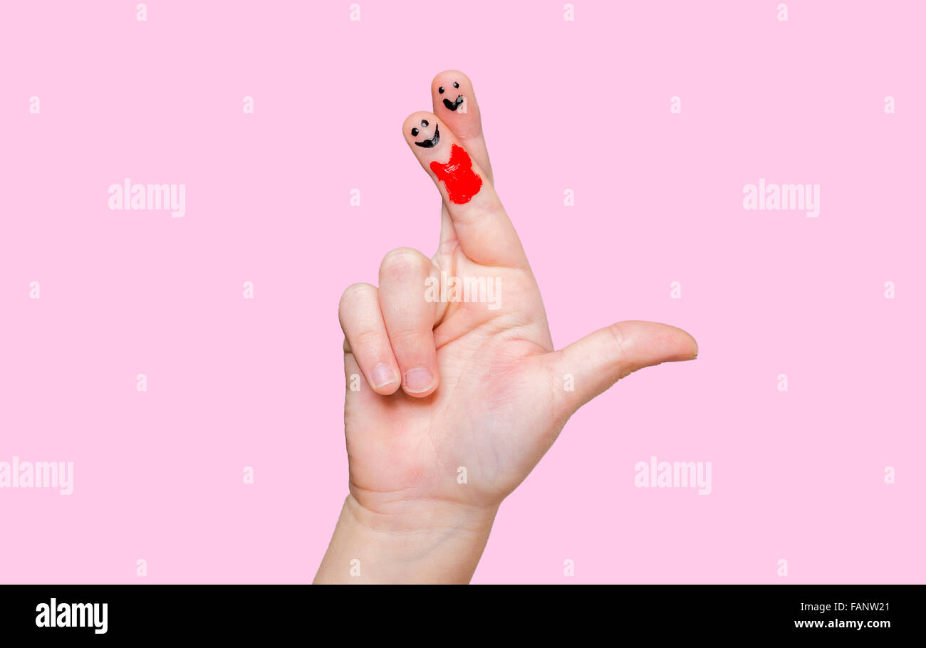 Un couple heureux en amour Banque D'Images