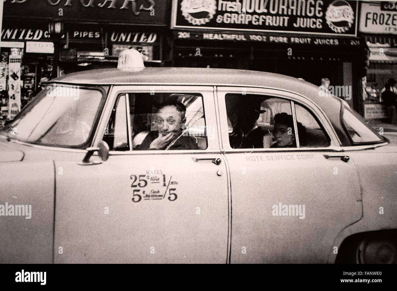 Robert Frank, photos de l'ouvrage les Américains au Metropolitan Museum of Art N.Y.C., 1951 et 1954. Banque D'Images