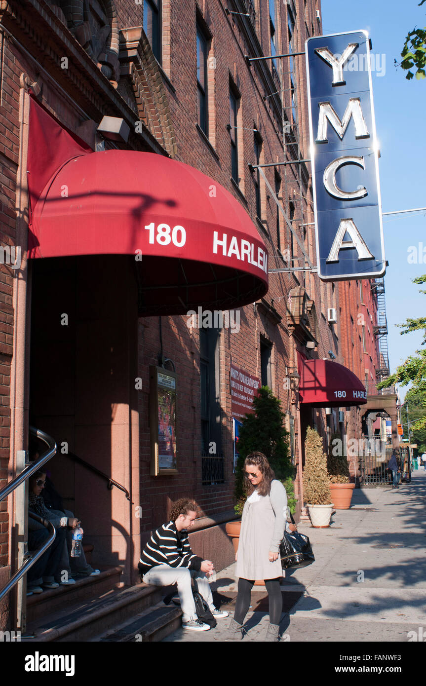 Le Harlem YMCA à New York États-Unis Banque D'Images