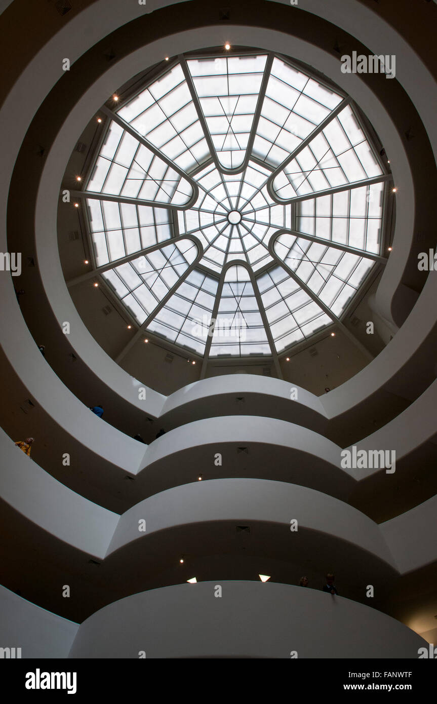 Le Musée Solomon R. Guggenheim, New York, USA Banque D'Images