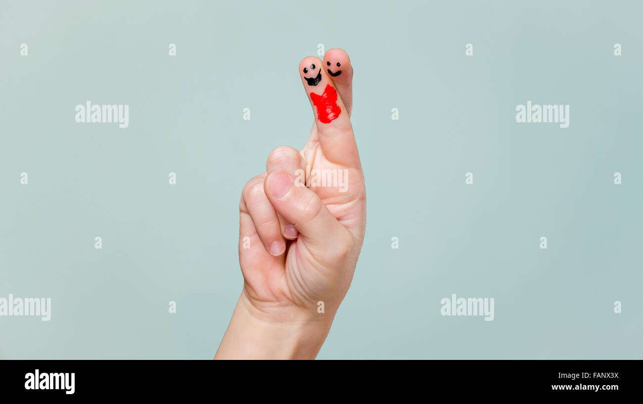 Un couple heureux en amour Banque D'Images