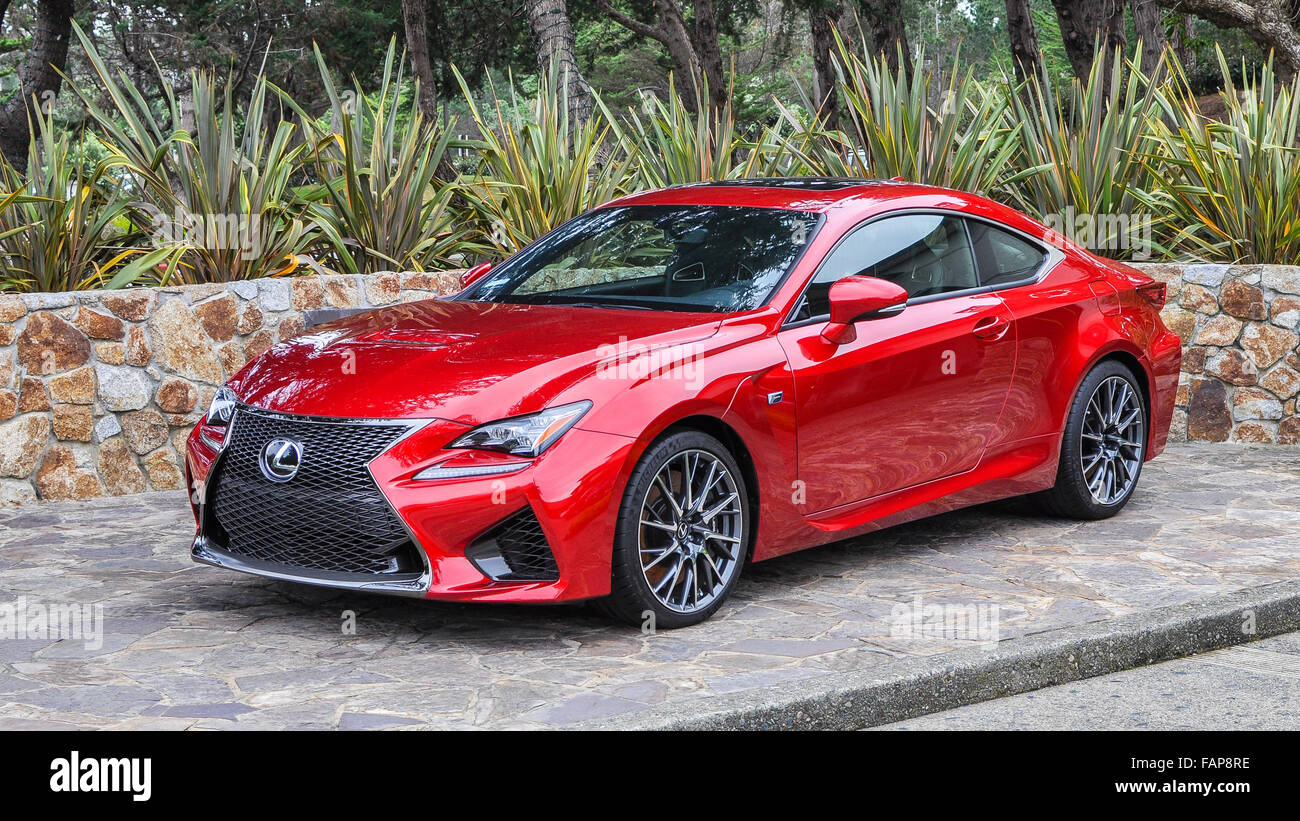 La nouvelle Lexus 2016 RC F Coupé Sport. La Lexus RC F berline de performance est le plus rapide et le plus dominant sedan Lexus a jamais Banque D'Images