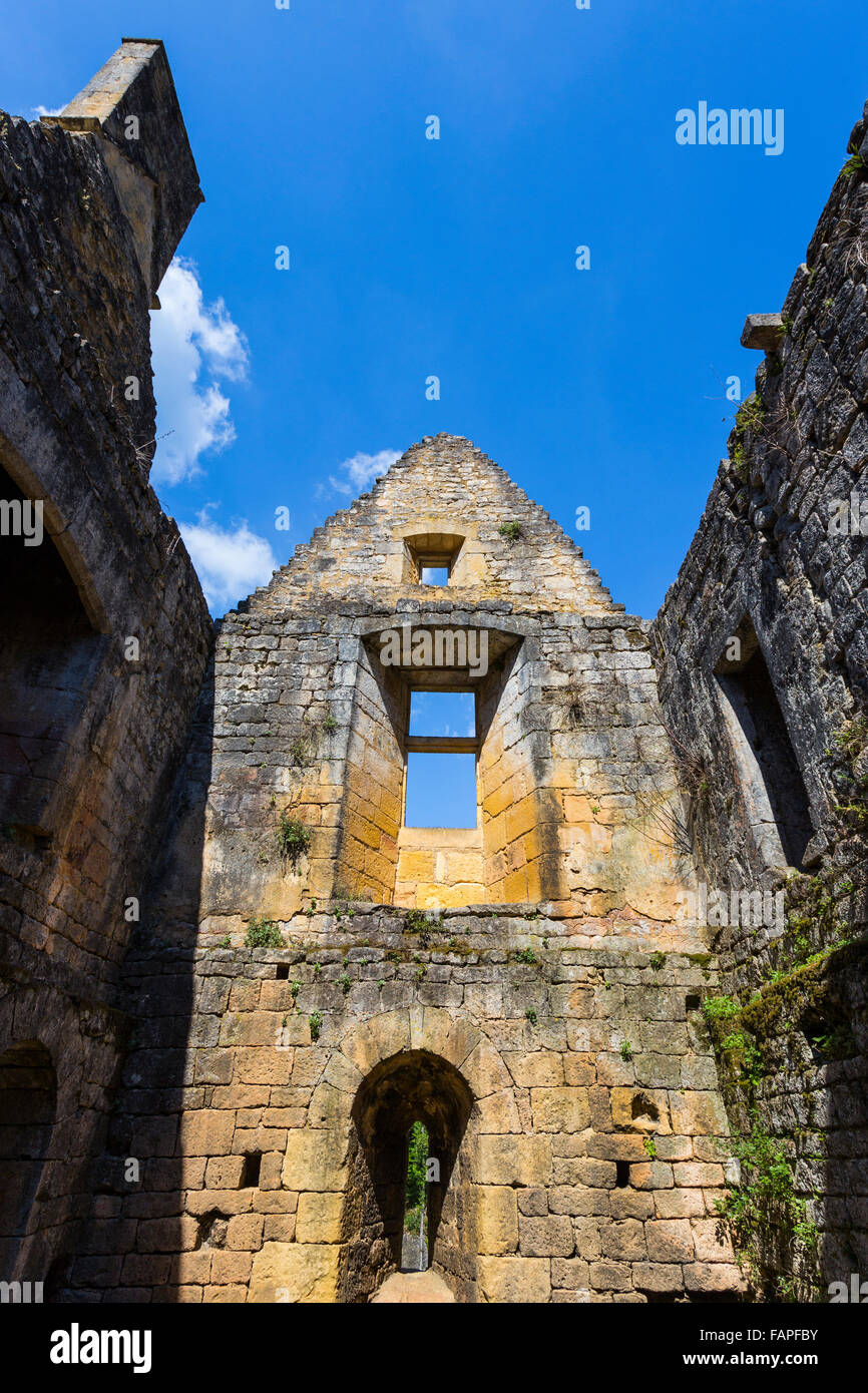 Château de Commarque, Les Eyzies-de-Côle, France Banque D'Images