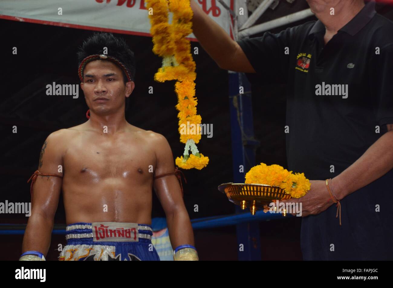 La boxe Muay Thaï Chiang Mai Thaïlande Banque D'Images