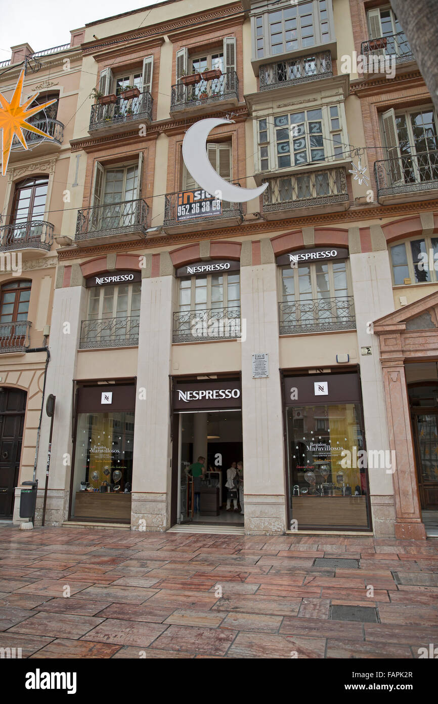 Boutique Nespresso à Malaga, Espagne Photo Stock - Alamy