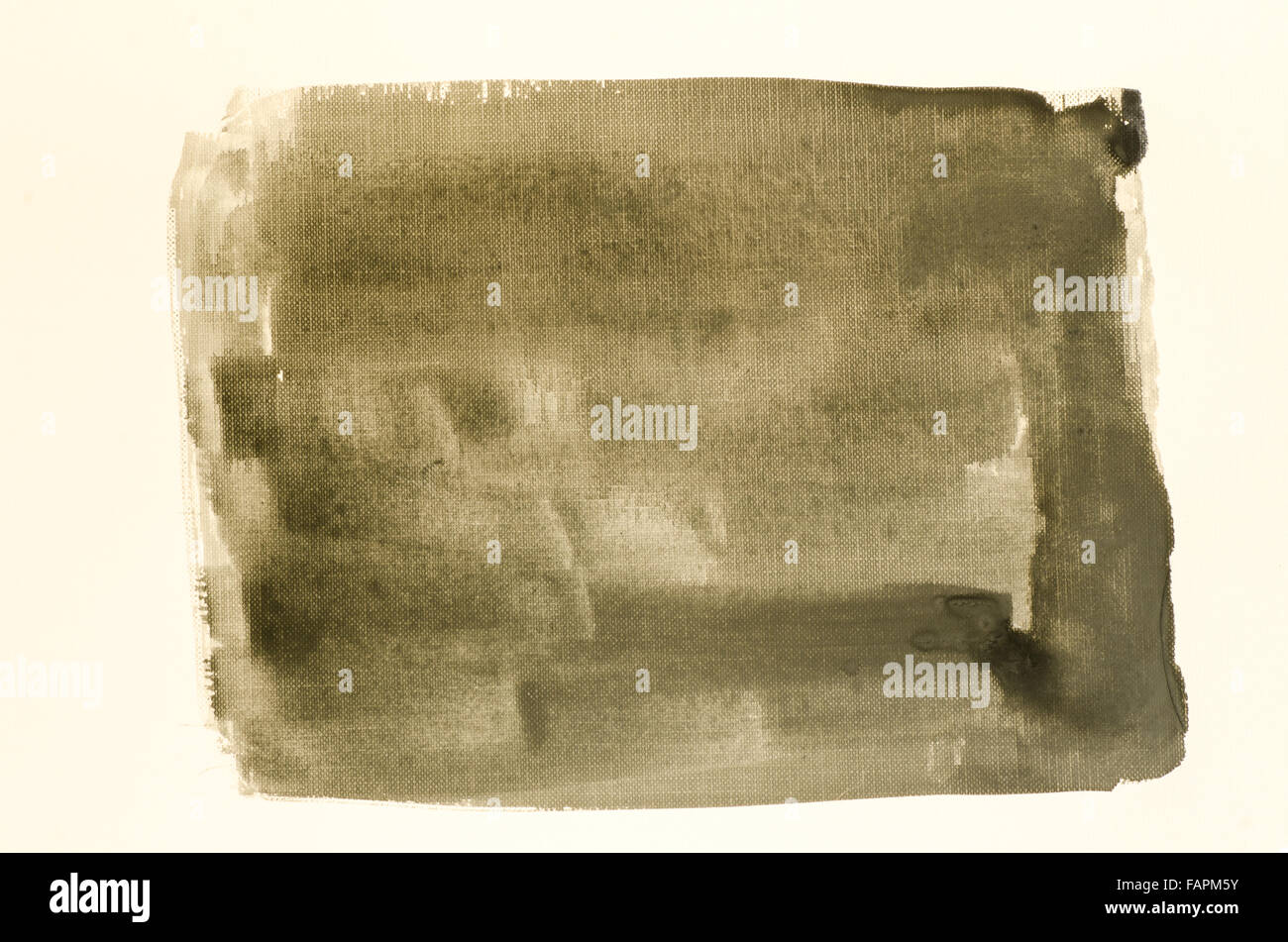 Fond brun de l'aquarelle sur papier blanc Banque D'Images