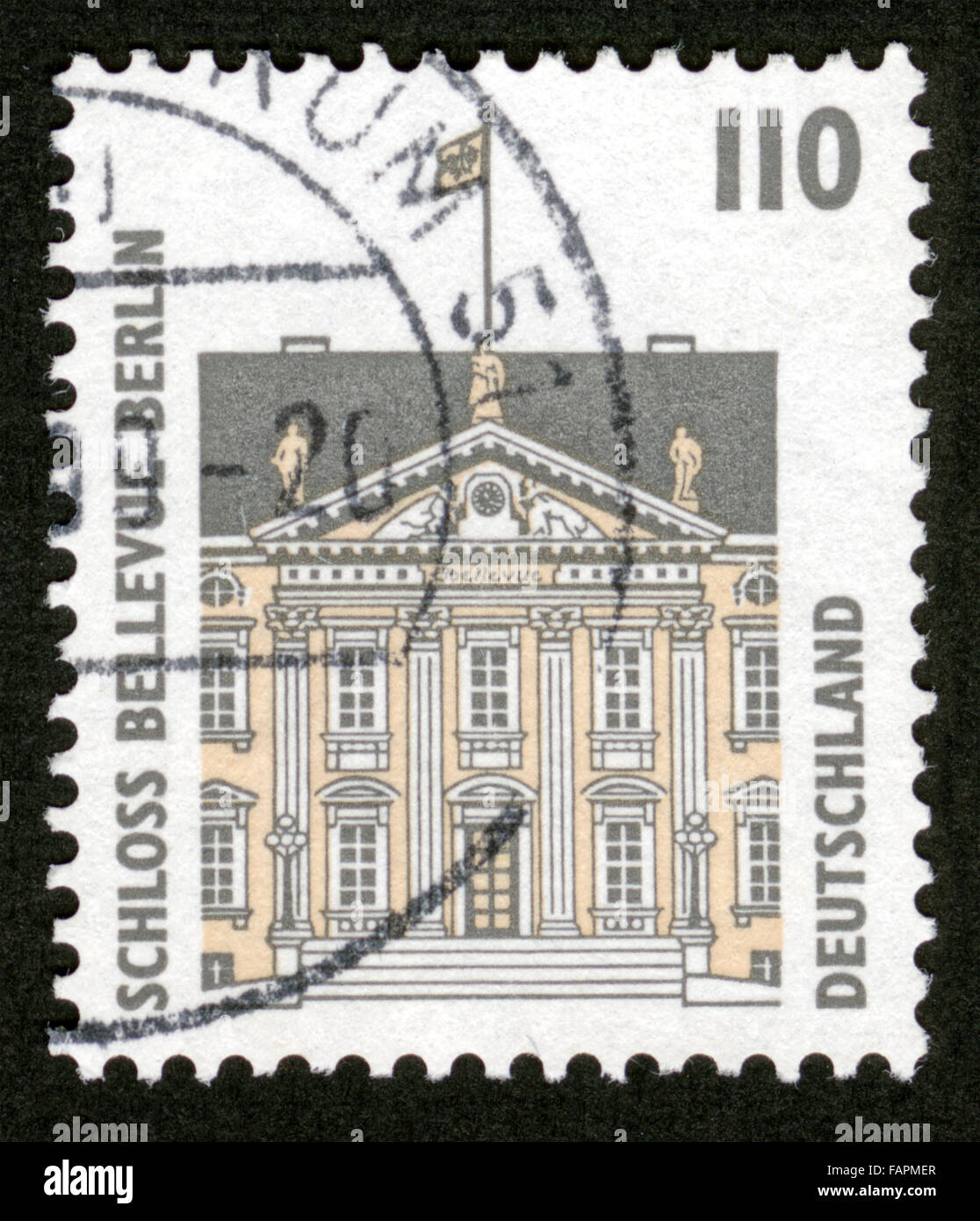 L'Allemagne, poste, timbres, timbres-poste, de l'architecture Banque D'Images