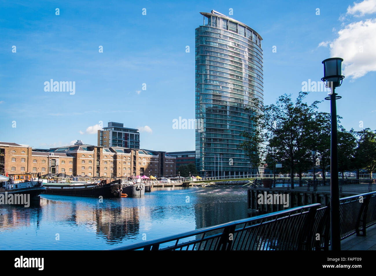 Un West India Quay, Canary Wharf, Londres, Angleterre, Royaume-Uni Banque D'Images