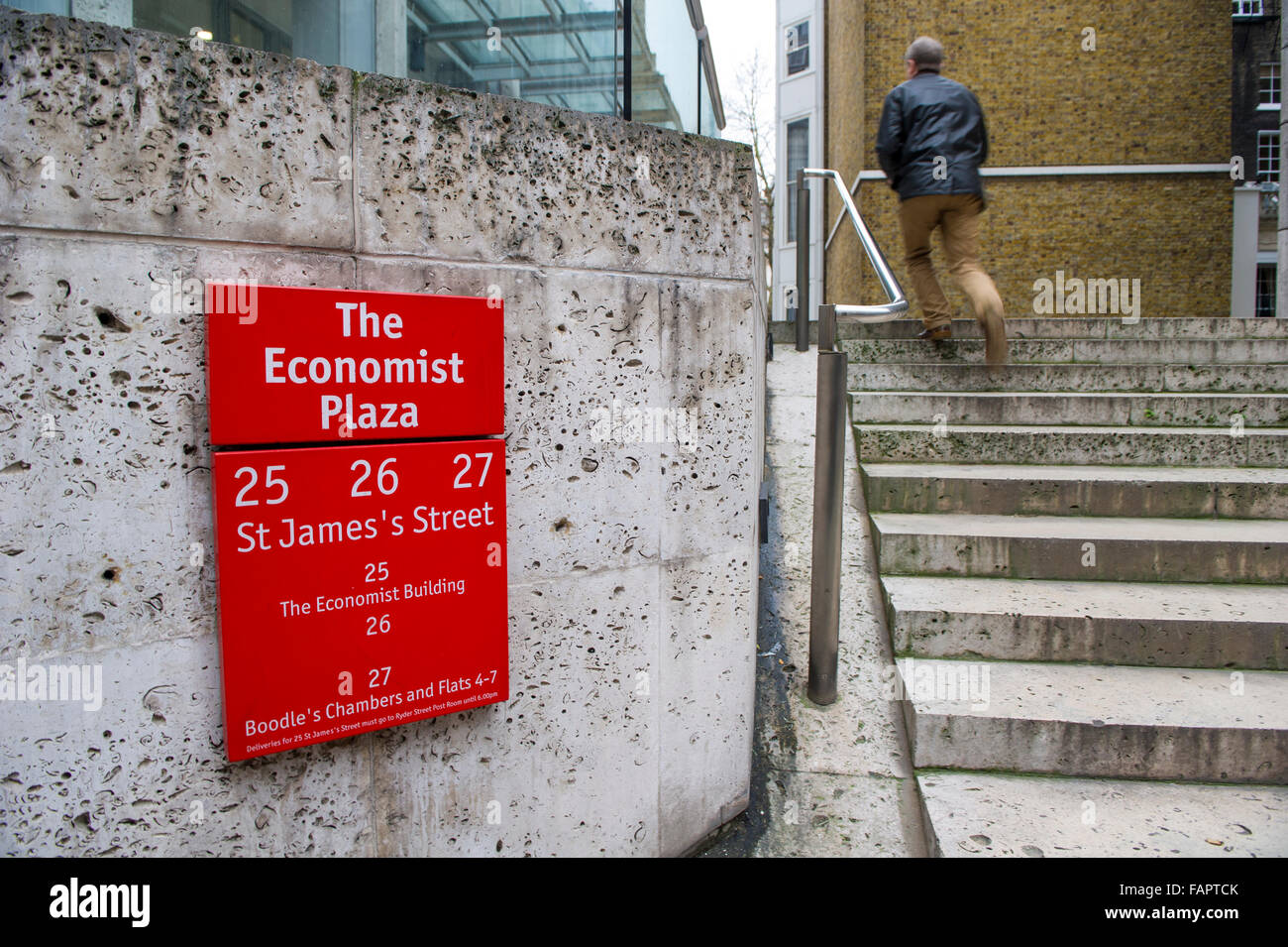 L'Economist Plaza - Accueil de la revue The Economist Banque D'Images