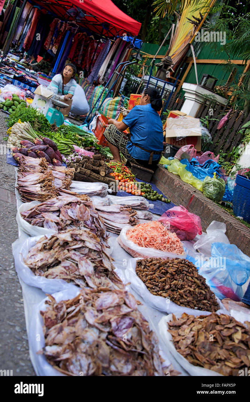 Luang Prabang Street Market Banque D'Images