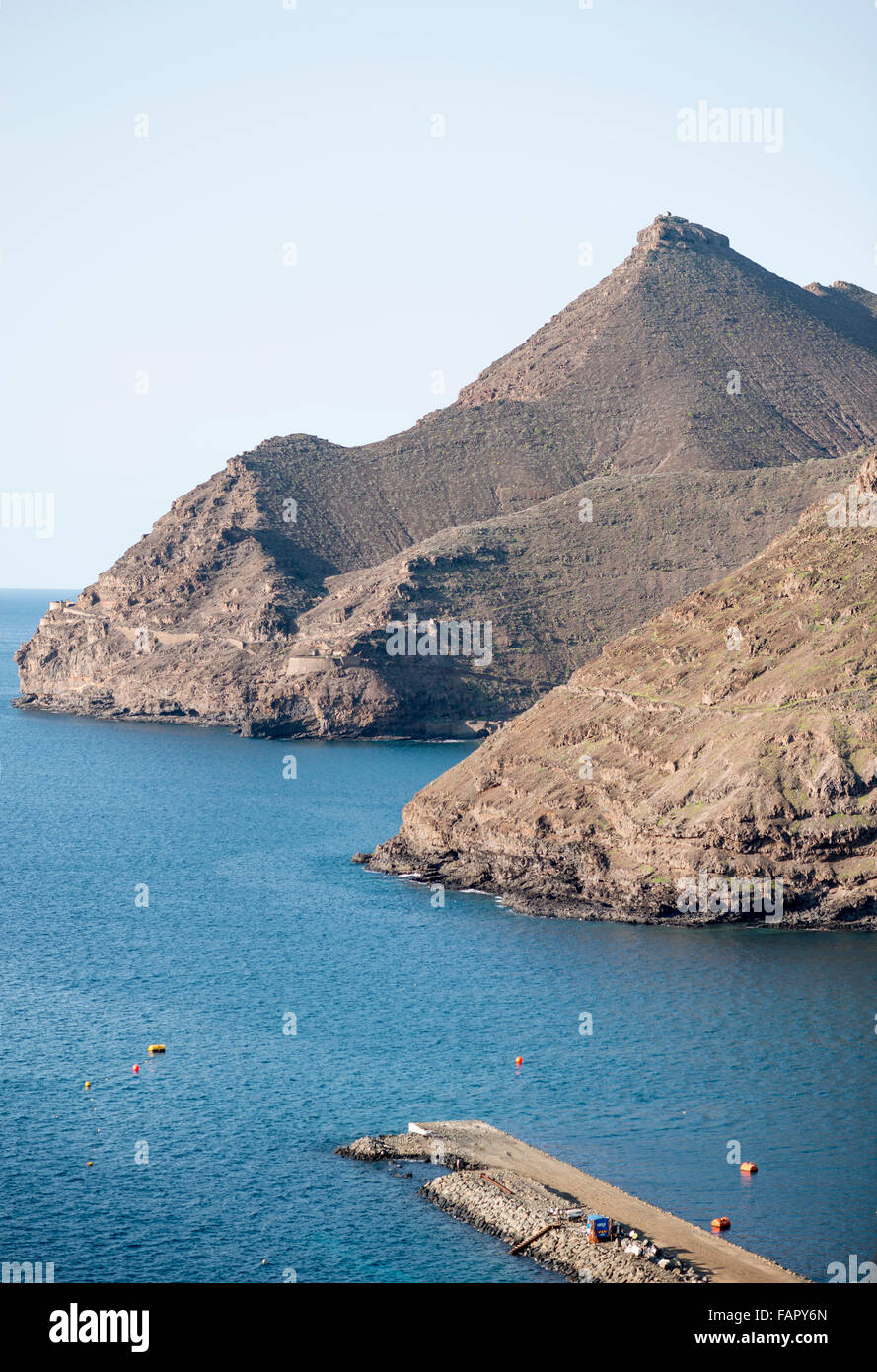 Rupert's Bay sur l'île de Sainte-Hélène dans l'Atlantique Sud Banque D'Images