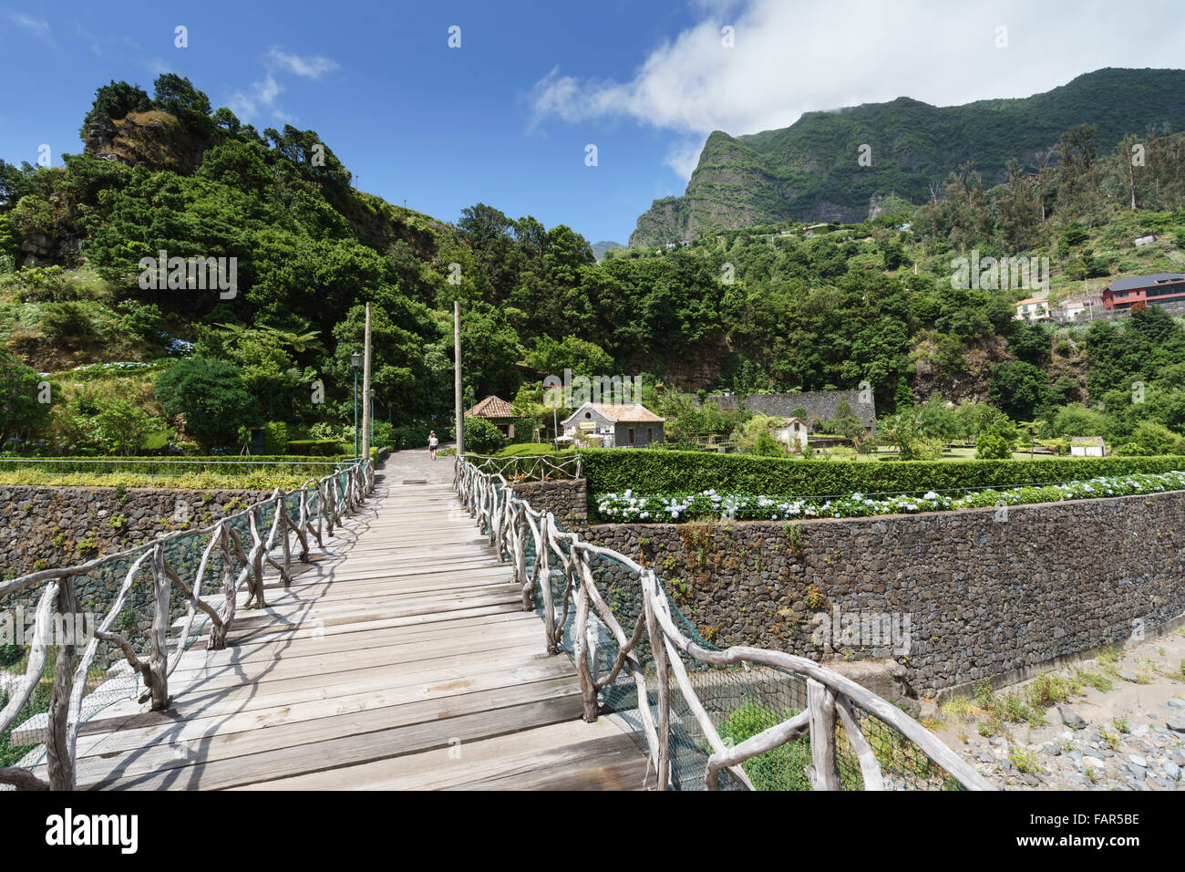 Madère - Grutas de São Vicente. Le parc et les jardins. Banque D'Images